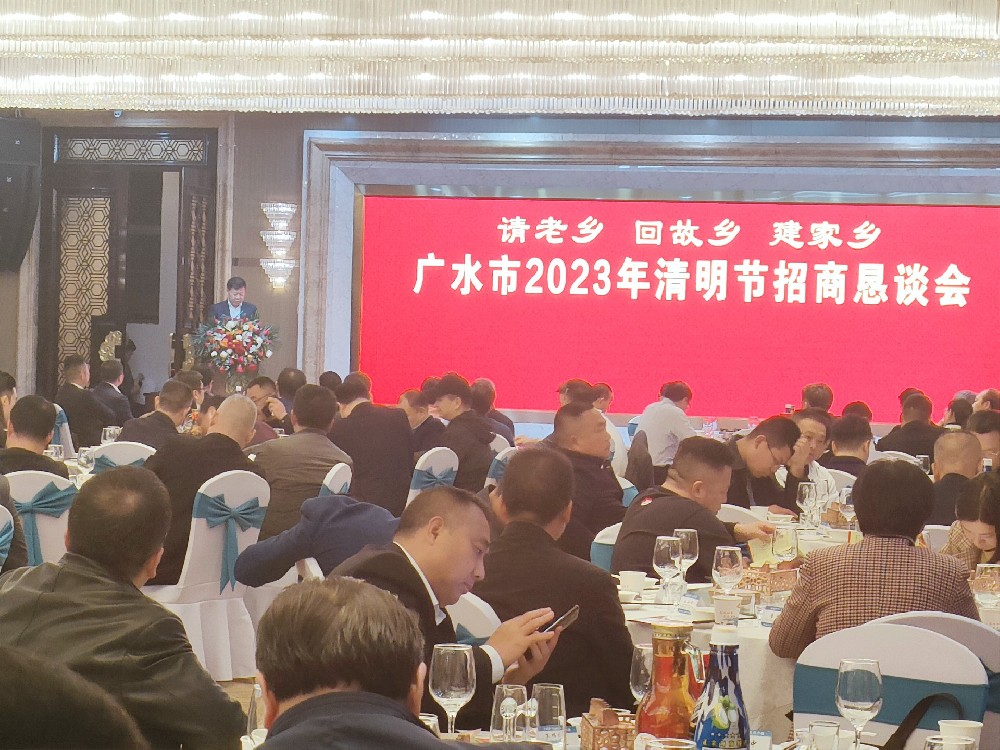 廣水市 2023 年清明招商懇談會(huì)上的發(fā)言
